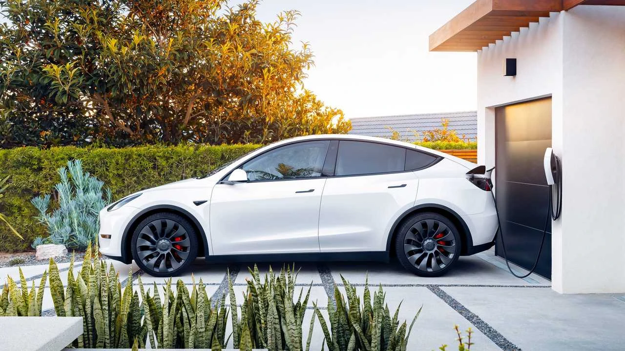 tesla model y home charging